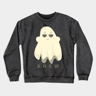 Coffee Cup Eyed Ghost Crewneck Sweatshirt